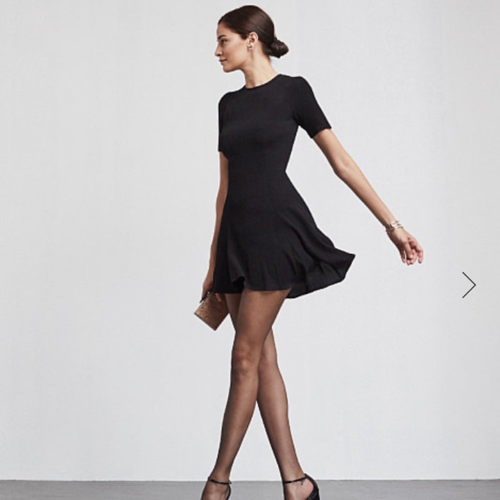 Reformation Ocean Dress in Black